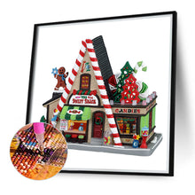 Load image into Gallery viewer, Diamond Painting - Partial Special Shaped - Christmas cottage (40*40CM)