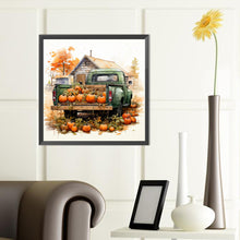 Load image into Gallery viewer, Diamond Painting - Full Round - Autumn Pumpkin Vintage Car (40*40CM)