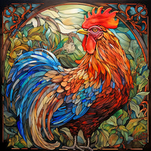 Load image into Gallery viewer, Diamond Painting - Full Round - rooster glass art (40*40CM)