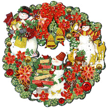 Load image into Gallery viewer, Diamond Painting - Partial Special Shaped - Christmas wreath (30*30CM)