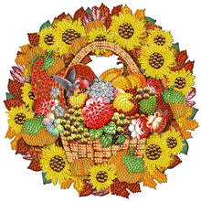 Load image into Gallery viewer, Diamond Painting - Partial Special Shaped - sunflower wreath (30*30CM)