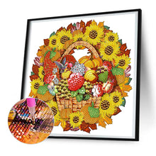 Load image into Gallery viewer, Diamond Painting - Partial Special Shaped - sunflower wreath (30*30CM)