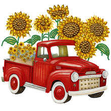 Load image into Gallery viewer, Diamond Painting - Partial Special Shaped - sunflower vintage car (30*30CM)