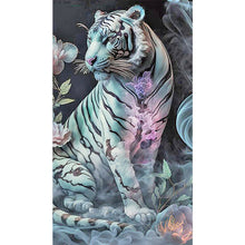 Load image into Gallery viewer, AB Diamond Painting - Full Round - white tiger (40*70CM)