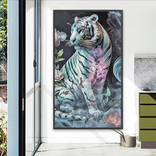Load image into Gallery viewer, AB Diamond Painting - Full Round - white tiger (40*70CM)