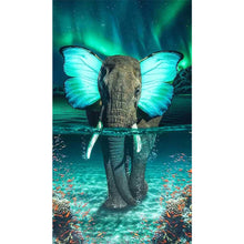 Load image into Gallery viewer, AB Diamond Painting - Full Round - butterfly elephant (40*70CM)