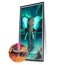 Load image into Gallery viewer, AB Diamond Painting - Full Round - butterfly elephant (40*70CM)