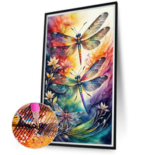 Load image into Gallery viewer, Diamond Painting - Full Round - butterfly dragonfly (40*70CM)