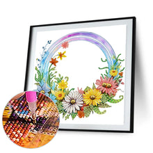 Load image into Gallery viewer, Diamond Painting - Partial Special Shaped - rainbow flowers (30*30CM)