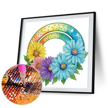 Load image into Gallery viewer, Diamond Painting - Partial Special Shaped - rainbow flowers (30*30CM)