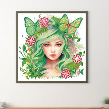 Load image into Gallery viewer, Diamond Painting - Partial Special Shaped - butterfly elf girl (30*30CM)