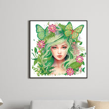 Load image into Gallery viewer, Diamond Painting - Partial Special Shaped - butterfly elf girl (30*30CM)