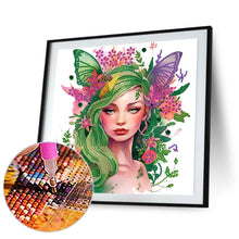 Load image into Gallery viewer, Diamond Painting - Partial Special Shaped - Butterfly Elf Girl (30*30CM)
