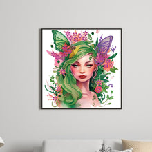 Load image into Gallery viewer, Diamond Painting - Partial Special Shaped - Butterfly Elf Girl (30*30CM)