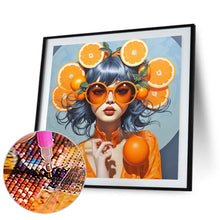Load image into Gallery viewer, Diamond Painting - Full Round - orange girl (40*40CM)