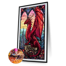 Load image into Gallery viewer, Diamond Painting - Full Round - Window sill glass art flying dragon (40*60CM)