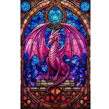 Load image into Gallery viewer, Diamond Painting - Full Round - Window sill glass art flying dragon (40*60CM)