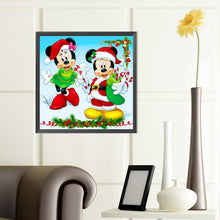 Load image into Gallery viewer, Diamond Painting - Full Round - Christmas Mickey and Minnie (40*40CM)