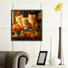 Load image into Gallery viewer, Diamond Painting - Full Round - three cats (40*40CM)