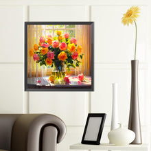 Load image into Gallery viewer, Diamond Painting - Full Round - Yu Yang Rose (40*40CM)