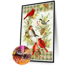 Load image into Gallery viewer, Diamond Painting - Full Round - Christmas birds (40*60CM)
