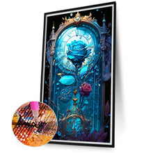 Load image into Gallery viewer, Diamond Painting - Full Round - blue melancholy rose flower (40*70CM)
