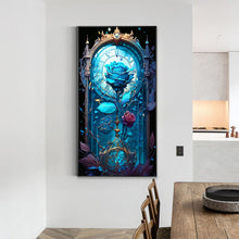 Load image into Gallery viewer, Diamond Painting - Full Round - blue melancholy rose flower (40*70CM)