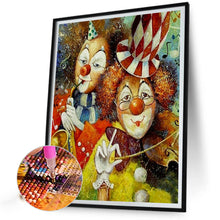 Load image into Gallery viewer, Diamond Painting - Full Round - two clowns (50*60CM)