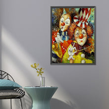 Load image into Gallery viewer, Diamond Painting - Full Round - two clowns (50*60CM)
