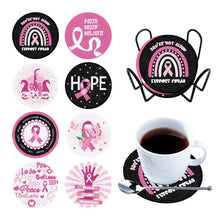 Load image into Gallery viewer, 8PCS Acrylic Round Diamond Painting Art Coaster Kit Halloween Gnome Fresh Summer