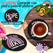 Load image into Gallery viewer, 8PCS Acrylic Round Diamond Painting Art Coaster Kit Halloween Gnome Fresh Summer