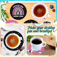 Load image into Gallery viewer, 8PCS Acrylic Round Diamond Painting Art Coaster Kit Halloween Gnome Fresh Summer