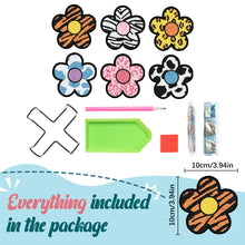 Load image into Gallery viewer, 6PCS Wooden Flower Pumpkin Diamond Painting Art Coaster Kit with Holder