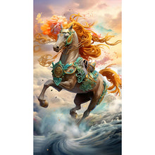 Load image into Gallery viewer, Diamond Painting - Full Round - The horse that rides on the clouds and mist (40*70CM)
