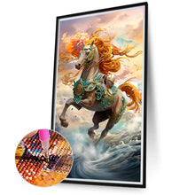 Load image into Gallery viewer, Diamond Painting - Full Round - The horse that rides on the clouds and mist (40*70CM)