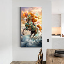 Load image into Gallery viewer, Diamond Painting - Full Round - The horse that rides on the clouds and mist (40*70CM)