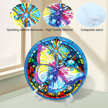 Load image into Gallery viewer, Wooden Desktop Diamond Painting Ornament Dragonfly for Home Office Desktop Decor