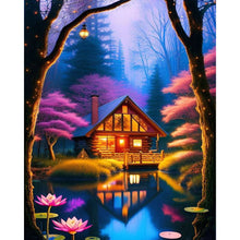 Load image into Gallery viewer, AB Diamond Painting - Full Round - cabin in the woods (40*50CM)