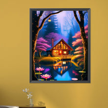 Load image into Gallery viewer, AB Diamond Painting - Full Round - cabin in the woods (40*50CM)