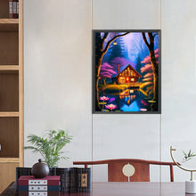 Load image into Gallery viewer, AB Diamond Painting - Full Round - cabin in the woods (40*50CM)