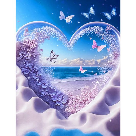 Diamond Painting - Full Square - beach hearts (30*40CM)