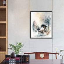 Load image into Gallery viewer, Diamond Painting - Full Round - Snow carriage (40*50CM)