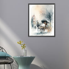 Load image into Gallery viewer, Diamond Painting - Full Round - Snow carriage (40*50CM)