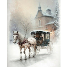 Load image into Gallery viewer, Diamond Painting - Full Round - Snow carriage (40*50CM)