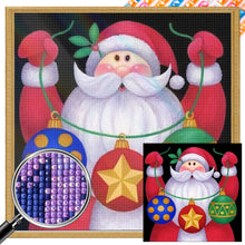 Load image into Gallery viewer, AB Diamond Painting - Full Square - cute santa claus (30*30CM)