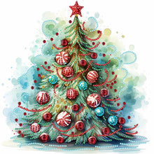 Load image into Gallery viewer, Diamond Painting - Partial Special Shaped - Christmas tree (30*30CM)