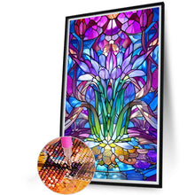 Load image into Gallery viewer, Diamond Painting - Full Round - lotus glass art (40*60CM)