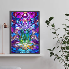 Load image into Gallery viewer, Diamond Painting - Full Round - lotus glass art (40*60CM)