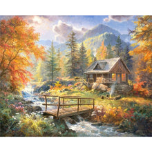 Load image into Gallery viewer, Diamond Painting - Full Round - countryside mountains (50*40CM)