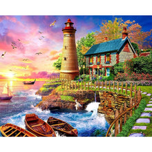 Load image into Gallery viewer, Diamond Painting - Full Round - countryside mountains (50*40CM)